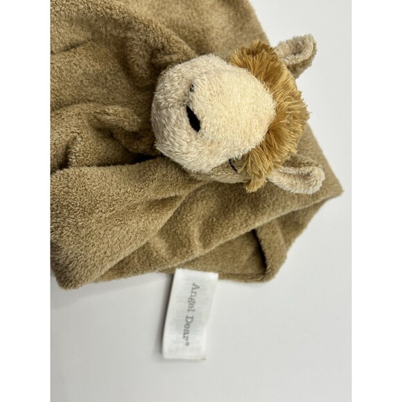 Angel Dear Baby Boy Llama Brown Lovey Security Blanket Soft - Picture 10 of 12